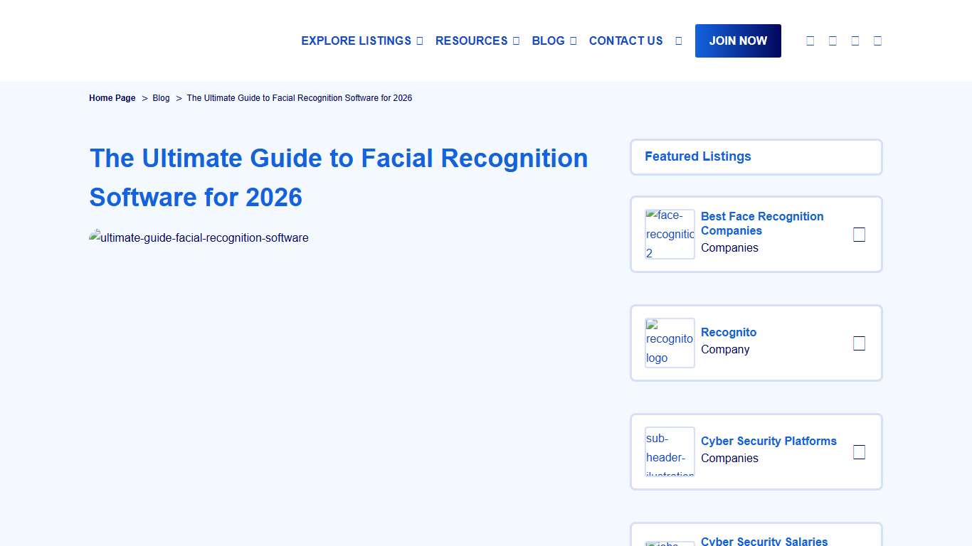 Facial Recognition Software for 2026 | GSN Network