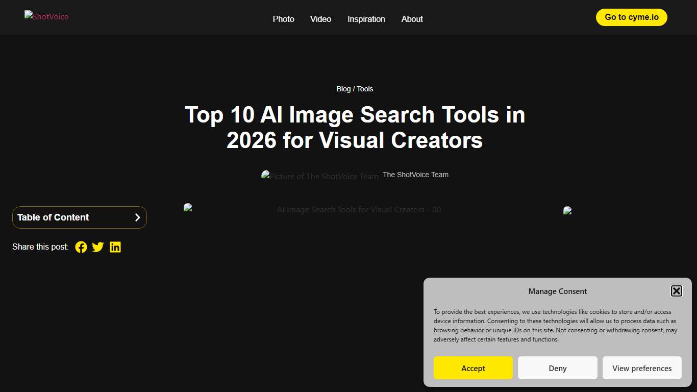 Top 10 AI Image Search Tools in 2026 for Visual Creators | ShotVoice