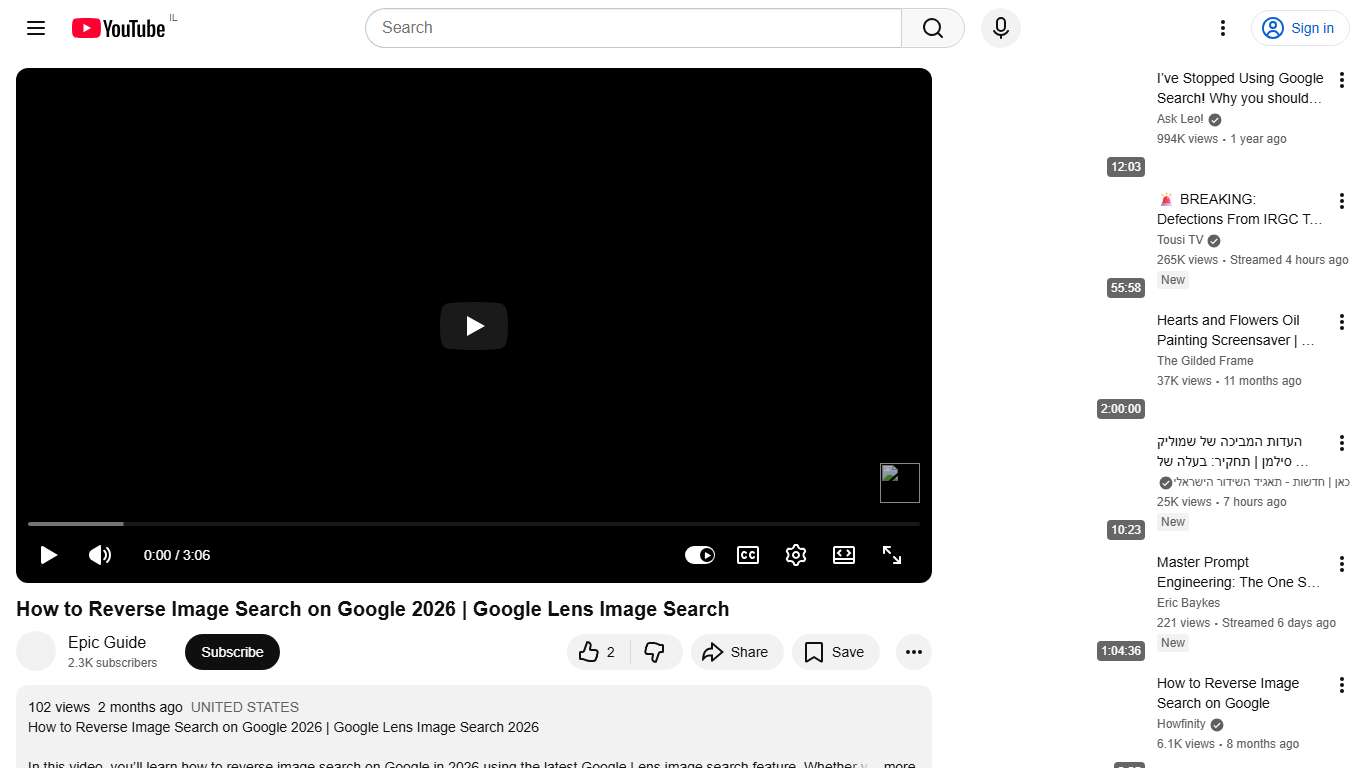 How to Reverse Image Search on Google 2026 | Google Lens Image Search - YouTube
